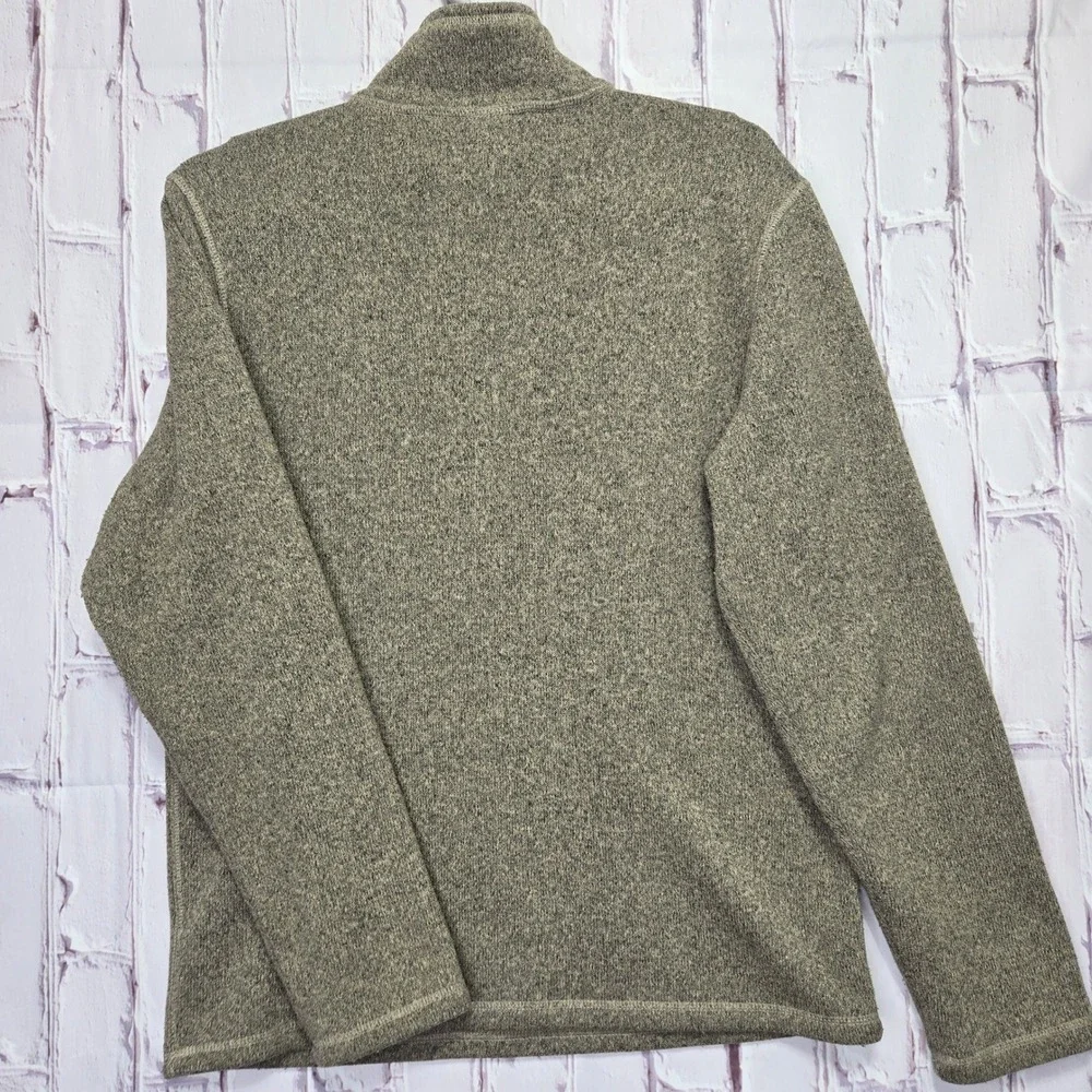 The North Face Pullover Tan Heather Gordon Lyons Quarter Zip Sweater Mens Small